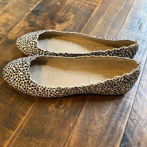 Animal print flats